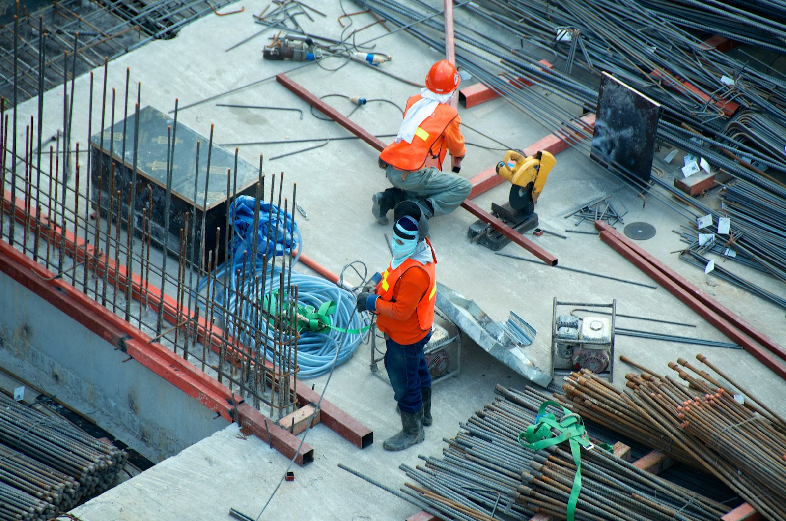 Trabajadores en obra